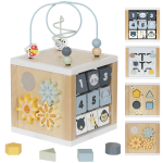 קוביית פעילות גדולה מעץ לתינוקות דגם הקסם, תמונה 3