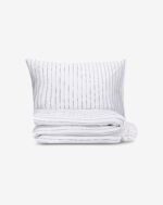 סט מצעים למיטת יחיד Cotton cloud - שחור+לבן – תמונה 2