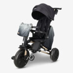 תלת אופן מתקפל 7 ב-1 בעל משענת מתכווננת MINENE X QPLAY - שחור