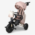 תלת אופן מתקפל 7 ב-1 בעל משענת מתכווננת MINENE X QPLAY - ורוד