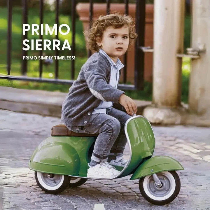 Primo-Sierra-Ride-On-Cream-Brown-Seat-Ambosstoys-60931361.jpg אופני רטרו קלאסיים AMBOSSTOYS - ירוק HAPE – תמונה 1