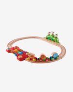 סט רכבת מעץ קופים וצלילים HAPE – תמונה 2